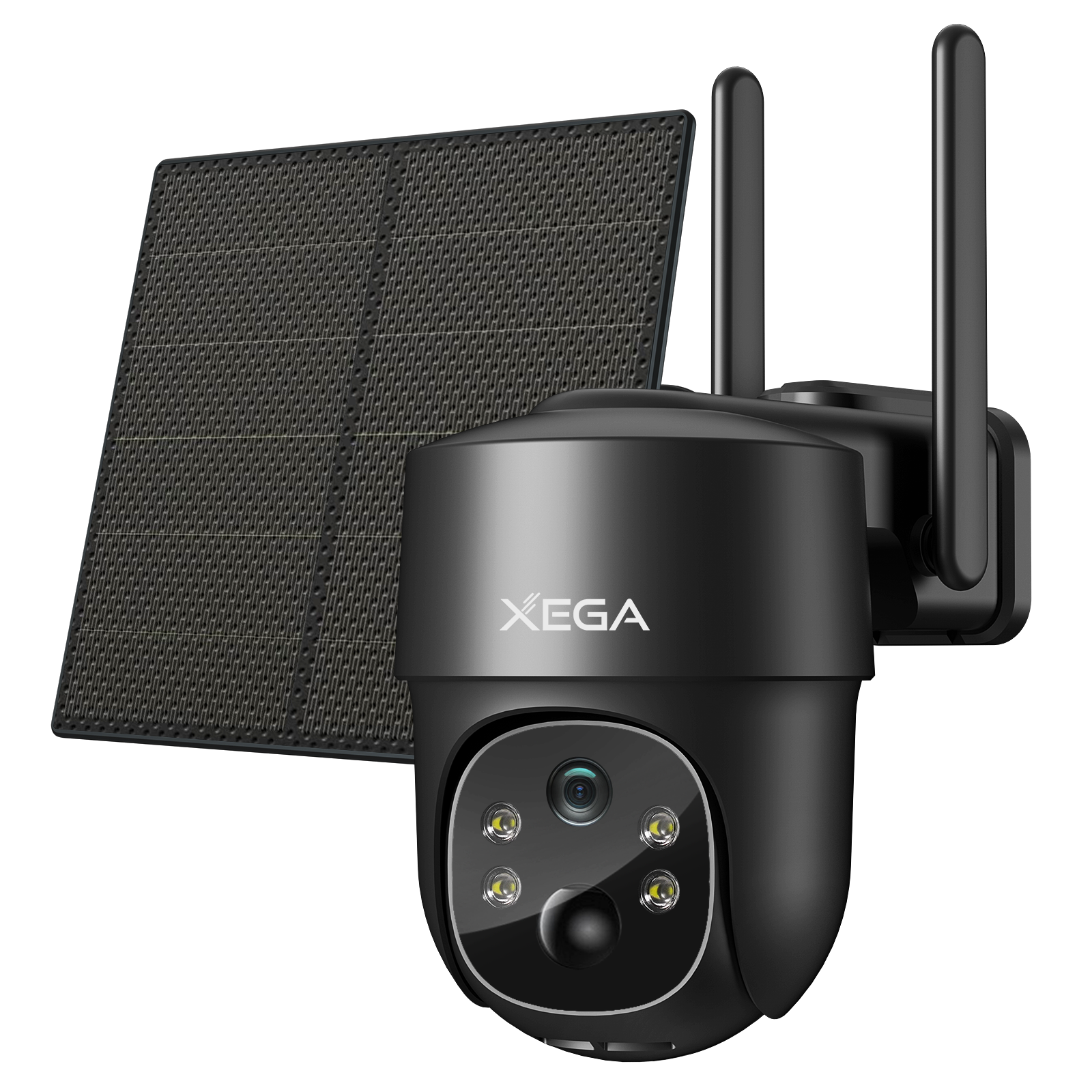 Xega XG-02 4G Cellular Security Cameras Wireless Outdoor Solar Powered No WiFi, 2K/3MP Super HD,PIR Motion Detection,Cloud Storage.IP66.