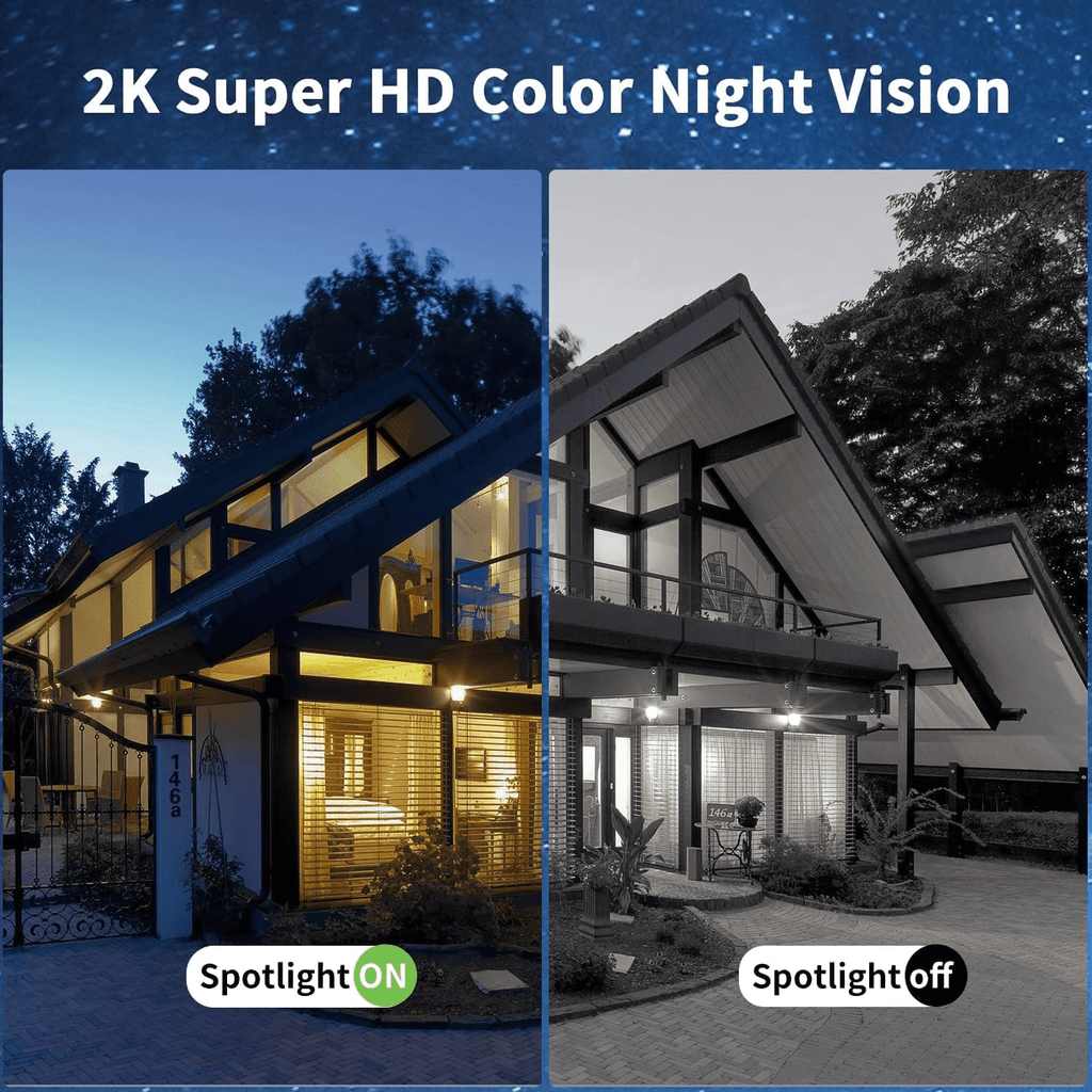 Xega S20-4G LTE Security Camera No WiFi, 2K Super HD Solar Powered Wireless Outdoor 4G Security Camera, PIR Motion Sensor, Night Vision, 2 Way Talk, SIM Card Included