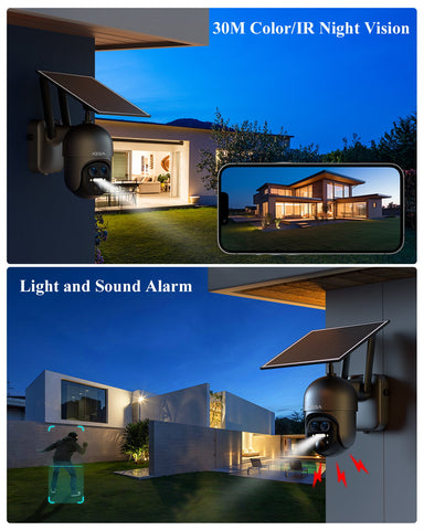 Xega XG-16 4G LTE 12X Hybrid Zoom Outdoor Surveillance Camera,2K PTZ Dual-Lens,10400mAh Battery,PIR/AI Humanoid Detection,30m Colour Night Vision.