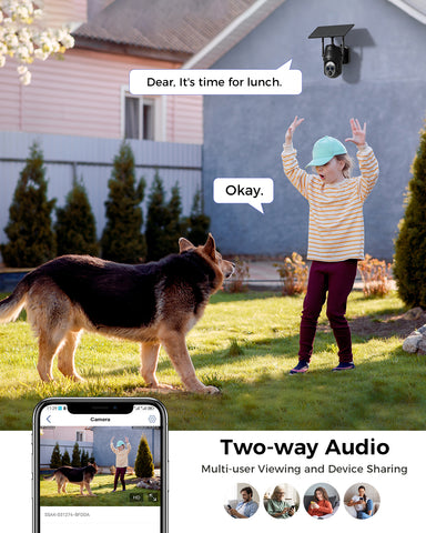 Xega 2K WIFI Outdoor Solar Surveillance Camera with Dual Lens & 12x Hybrid Zoom