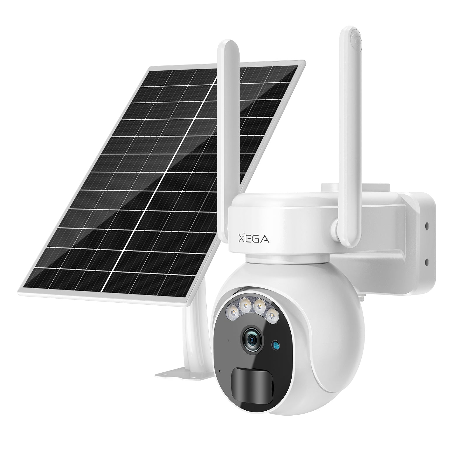 Xega 3G/4G LTE Security Camera No WiFi With SIM Card 2K Super HD Solar Powered Wireless Outdoor 4G Security Camera PIR Motion Sensor Night Vision 2 Way Talk